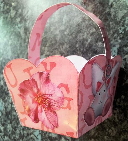 Its a Girl 1 - Treat Basket by Gillian Lester