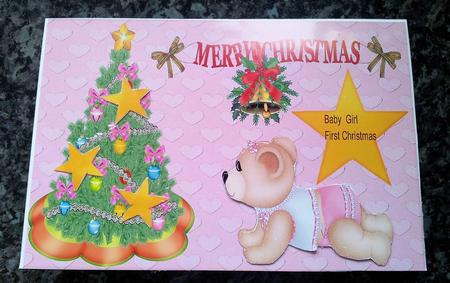 Baby Girl First Christmas by Gillian Lester