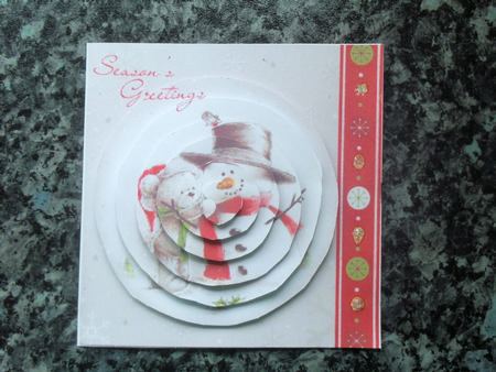 Snowman & Cute Teddy Circle Pyramids by Gillian Lester