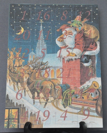 Santa Advent Calendar by Barbara Stubbings