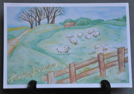 A Sheep Farm at the Countryside by Barbara Stubbings