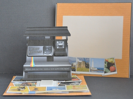 Retro Camera Birthday Easel Kit by Barbara Stubbings
