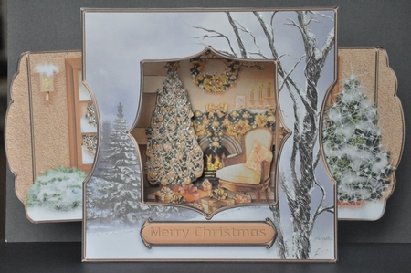 3D Room with a View - Christmas at Home by Barbara Stubbings