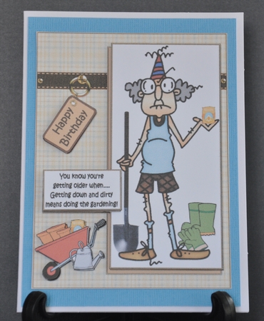Gus Gets Down and Dirty Quick Card by Barbara Stubbings