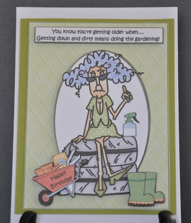 Stella Gets Down and Dirty Quick Card by Barbara Stubbings