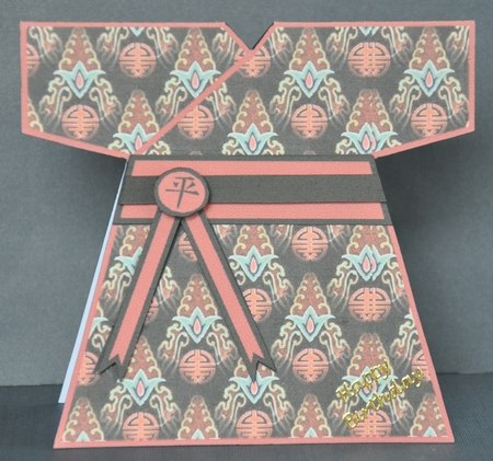 Peace Kimono Shaped Card by Barbara Stubbings