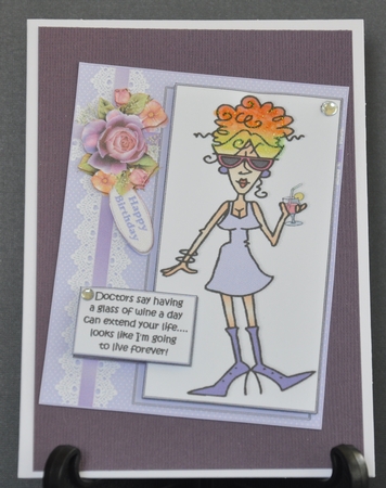 Rita Has the Secret to Long Life Quick Card by Barbara Stubbings