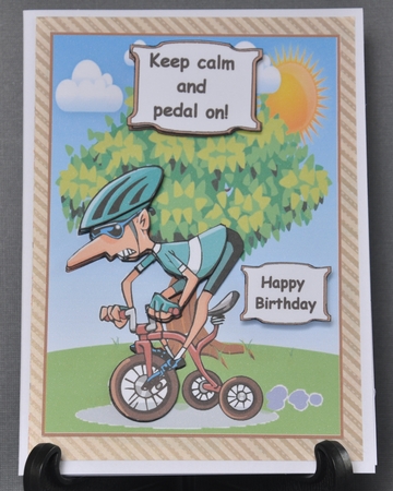 Keep Calm and Pedal On by Barbara Stubbings