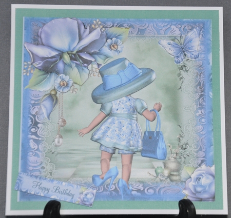 Mummy's Little Miss Card Front Kit by Barbara Stubbings
