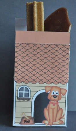 3D Rusty Dog Kennel Milk Carton Money or Treat Box by Barbara Stubbings