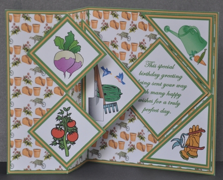 Fold Back Pop-up - Gardening by Barbara Stubbings