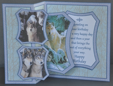 Fold Back Pop-up- Wolves by Barbara Stubbings