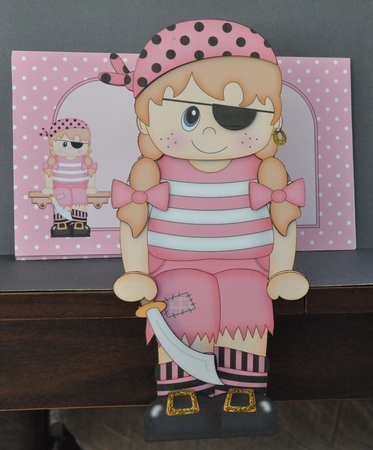 3D on the Shelf Card Kit - Pirate Janet by Barbara Stubbings