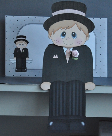 3D on the Shelf Card Kit - Wesley the Bridegroom/prom Boy by Barbara Stubbings