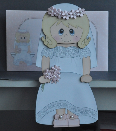 3D on the Shelf Card Kit - Sylvia the Beautiful Bride by Barbara Stubbings