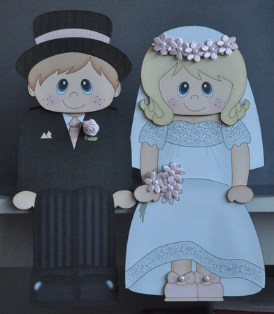 3D on the Shelf Card Kit - Sylvia the Beautiful Bride by Barbara Stubbings