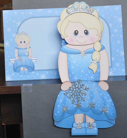 3D on the Shelf Card Kit - Little Ice Princess Krystal by Barbara Stubbings