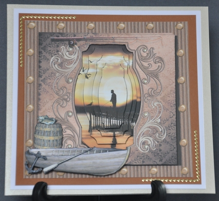 Sunset Fishing Pyramage Mini Kit by Barbara Stubbings
