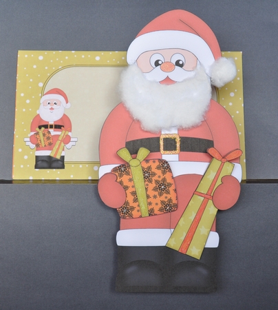 3D on the Shelf Card Kit - Christmas Santas Presents by Barbara Stubbings