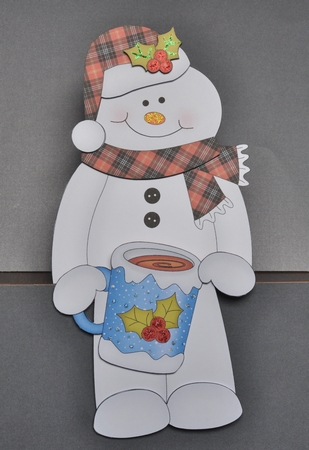 3D on the Shelf Card Kit - Mack the Snowman by Barbara Stubbings