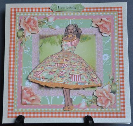 The Cupcake Girl Card Front Kit by Barbara Stubbings