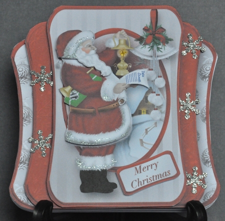 Santa's List - Three Layer Card Mini Kit by Barbara Stubbings