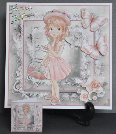Flowers for You Card Front Kit by Barbara Stubbings