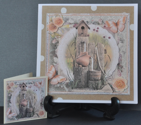 7x7 the Bird House Card Front Kit by Barbara Stubbings