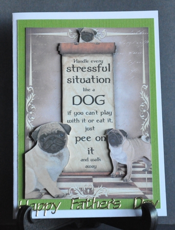Handle Every Stressful Situation Like a Dog - pug by Barbara Stubbings