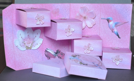 Hummingbird Floral 3D Treasure Box Kit by Barbara Stubbings