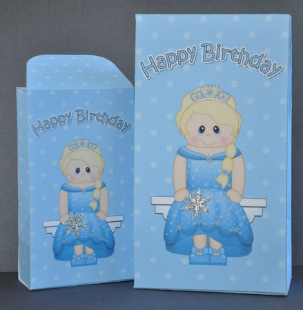 3D Birthday Little Ice Princess Gift Bag Mini Kit by Barbara Stubbings