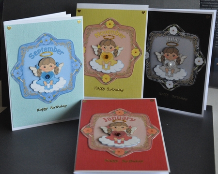 Birthstone Angels in Colors Bumper Kit by Barbara Stubbings