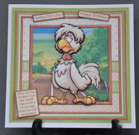 Why Did the Chicken Cross the Road 8x8 Humorous Mini Kit by Barbara Stubbings