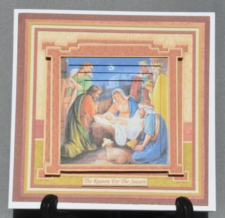 CHRISTMAS NATIVITY Inverted Pyramage 7.5 Mini Kit by Barbara Stubbings