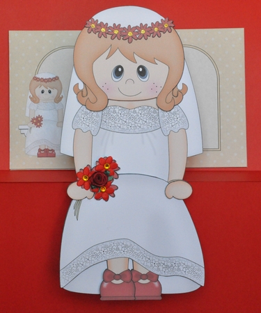 3D On the Shelf Card Kit -  Beautiful Bride Sondra by Barbara Stubbings