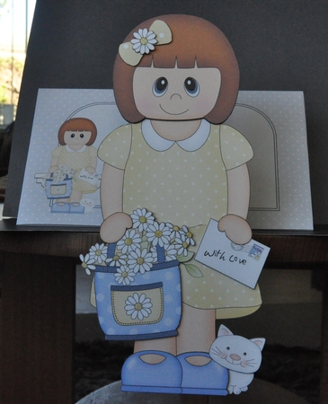 3D On the Shelf Card Kit - Barbara has a Basket of Daisies & letter by Barbara Stubbings