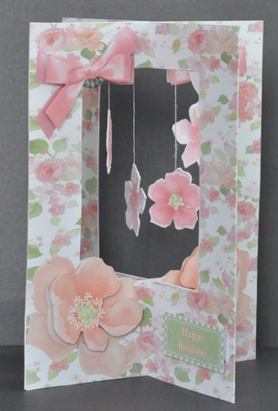 SO HAPPY FLORAL STAR DANGLE CARD by Barbara Stubbings