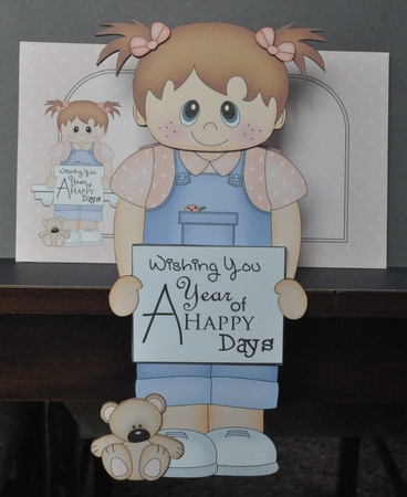 3D On the Shelf Everlasting Calendar Kit - Little Toddler Maya by Barbara Stubbings