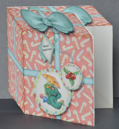 Present Christmas Box Card  by Barbara Stubbings