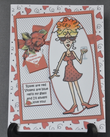 Rita loves her valentine quick card by Barbara Stubbings