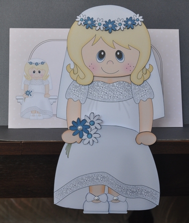 3D On the Shelf Card Kit - Beautiful Bride Catrice by Barbara Stubbings
