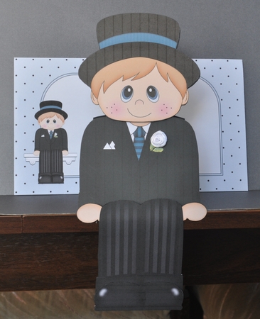3D On the Shelf Card Kit - Handsome Groom Antone by Barbara Stubbings