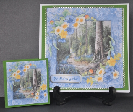 Beautiful Cornflowers ,Daisys and Fruits  by Barbara Stubbings