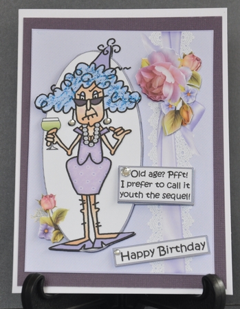 Stella old age pfft! quick card by Barbara Stubbings