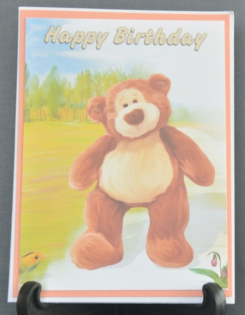 If You Go Down to the Woods A4 Birthday Card by Barbara Stubbings