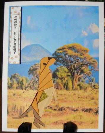 Iris Folding Meerkat Pattern by Barbara Stubbings