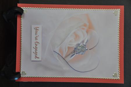 Engagement Card Ring in a Rose Sh0063 by Barbara Stubbings