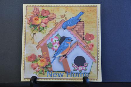 New Home Birdhouse Vintage by Barbara Stubbings