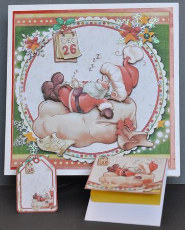 8x8 Santa's Been Busy Mini Kit by Barbara Stubbings