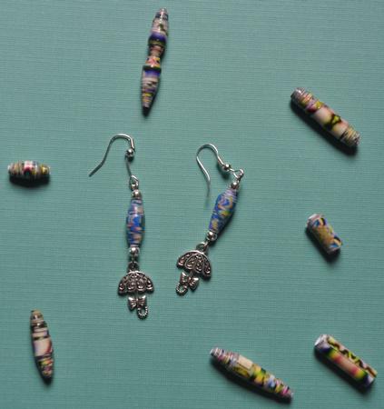 Coordinated Bead Sampler #6 by Barbara Stubbings